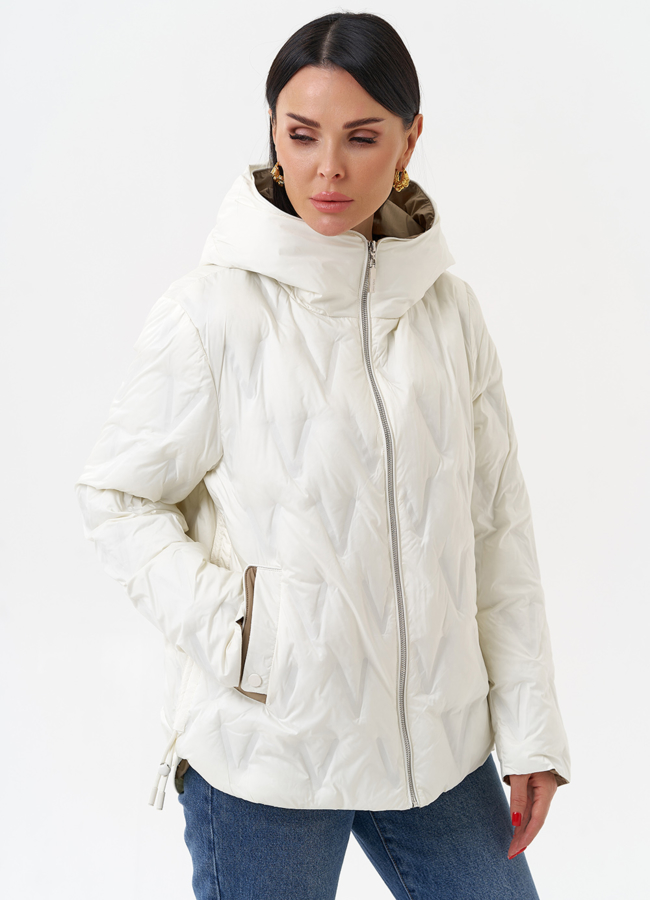 Женская утепленная куртка с капюшоном модель № 29940 в кредит