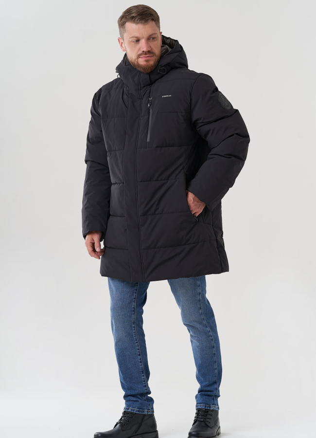 фото Мужской пуховик с капюшоном  модель № 82400, 82424