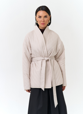 Женская куртка кимоно с поясом