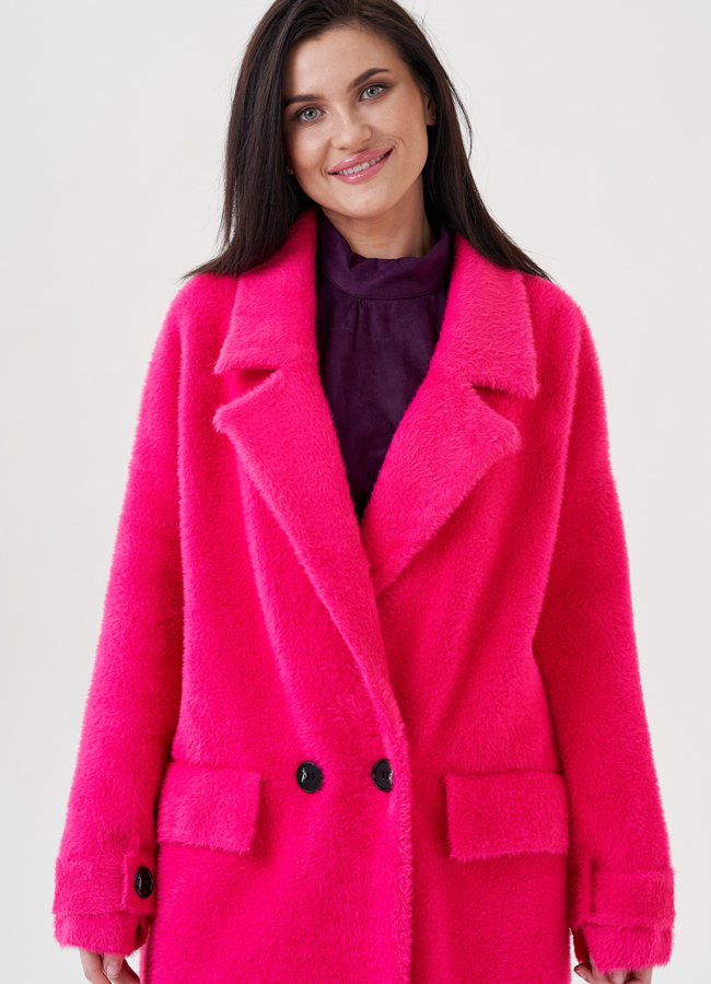 Длинный кардиган в цвете фуксия модель № 75698 универмаг малина