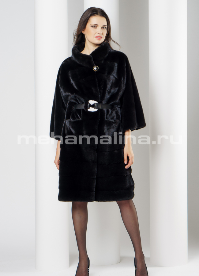 Норковая шуба  модель № S-649 в рассрочку
