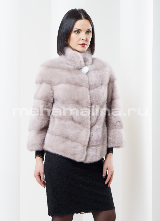 фото Шуба из норки укороченная модель № S-346