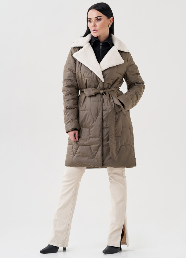 Полупальто с английским воротником модель № 79971 универмаг малина