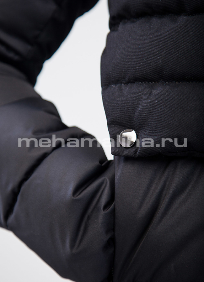 Пуховик черного цвета Clasna модель № П-192 в кредит