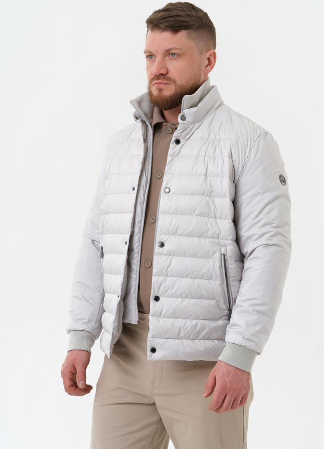 Мужская куртка серого цвета модель № 30210 универмаг малина Мужская куртка серого цвета модель № 30210 универмаг малина