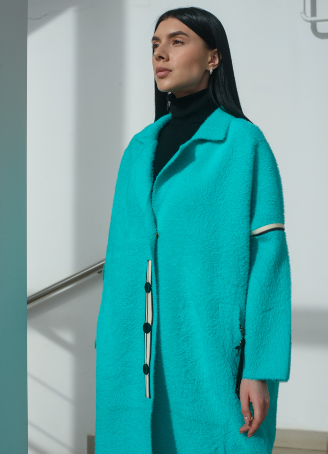 Женский кардиган оверсайз с английским воротником  модель № 22479 универмаг малина