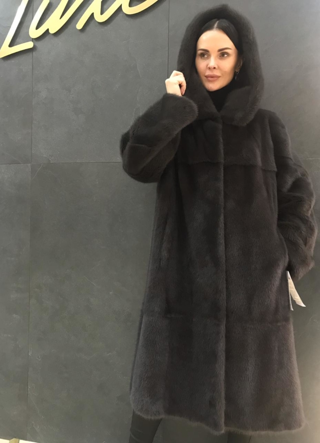 фото Шуба из норки модель № B1211