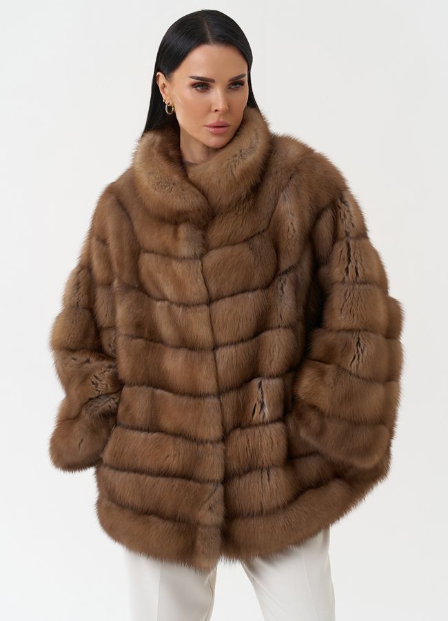 Шуба из куницы с воротником стойка модель № 30477 универмаг малина Шуба из куницы с воротником стойка модель № 30477 универмаг малина