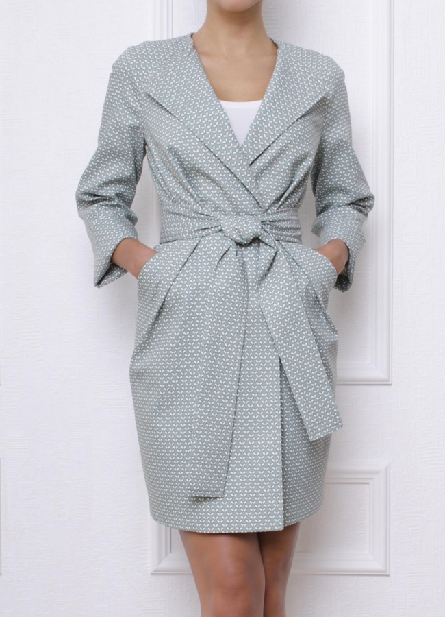 Элегантный тренч модель № BP-161 меха малина