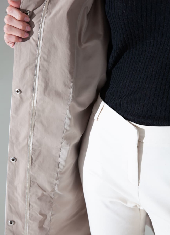 Плащ женский бежевого цвета модель № 8513 универмаг малина