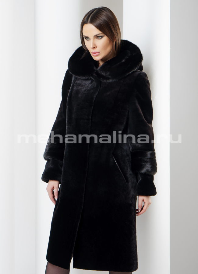 Шуба мутон модель № S-563 универмаг малина