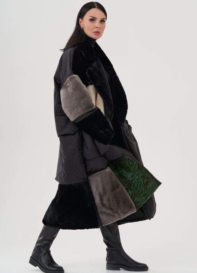 Женское пальто с английским воротником модель № 24942 универмаг малина