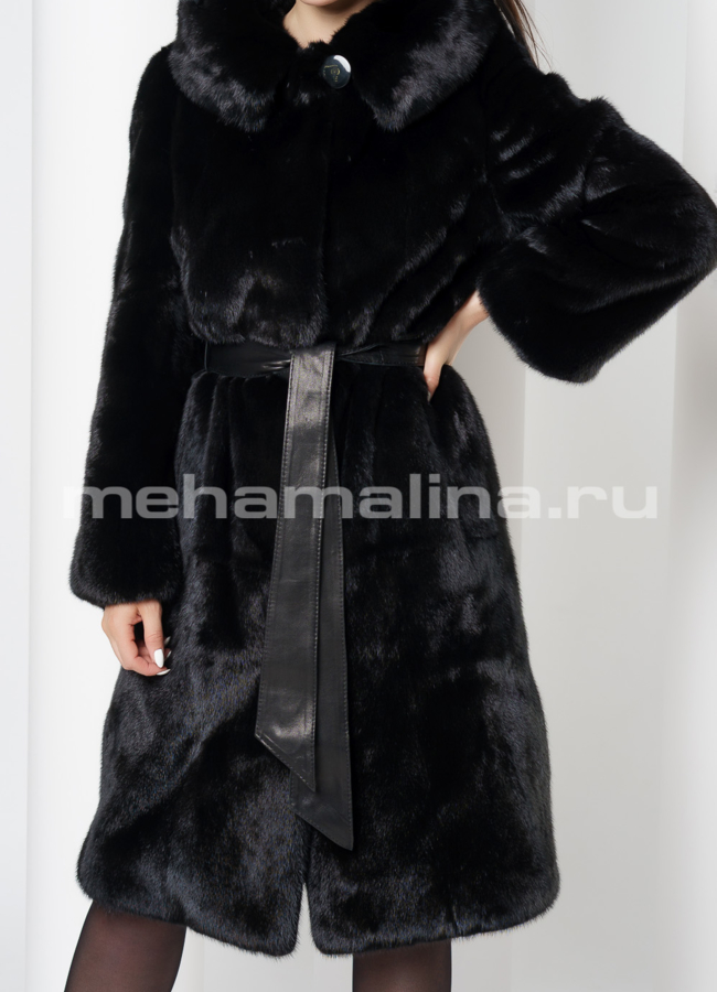 Норковая шуба модель № S-711 универмаг малина