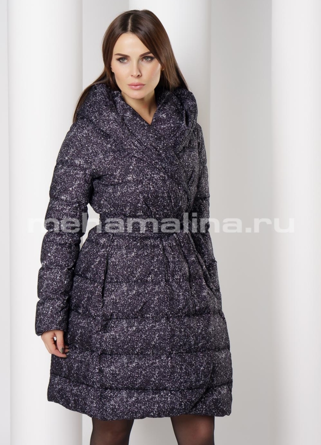 Пуховик ODRI модель № П-301 меха малина