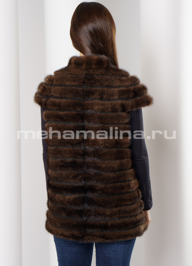 Жилет из норки модель № M-165 в кредит