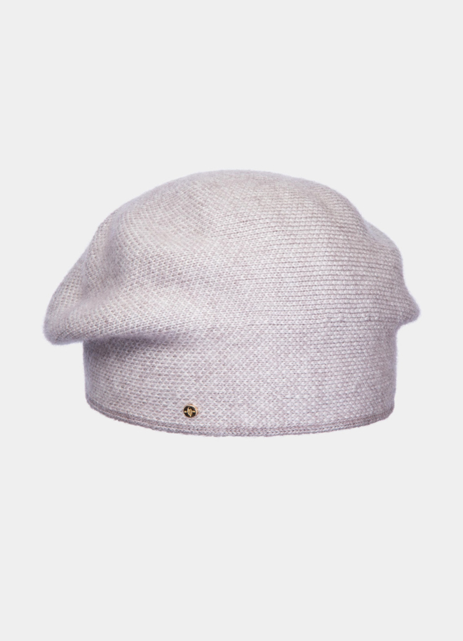 Берет модель № А-97 меха малина