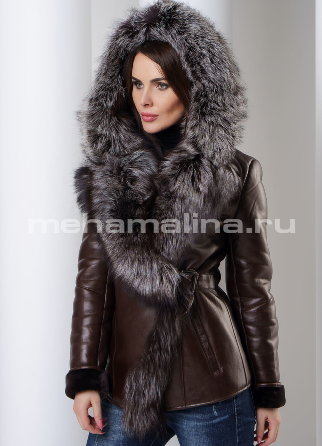 Укороченная дубленка модель № 132 универмаг малина