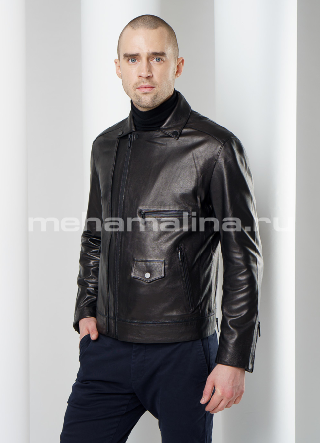 Куртка из натуральной кожи модель № KP-210 универмаг малина