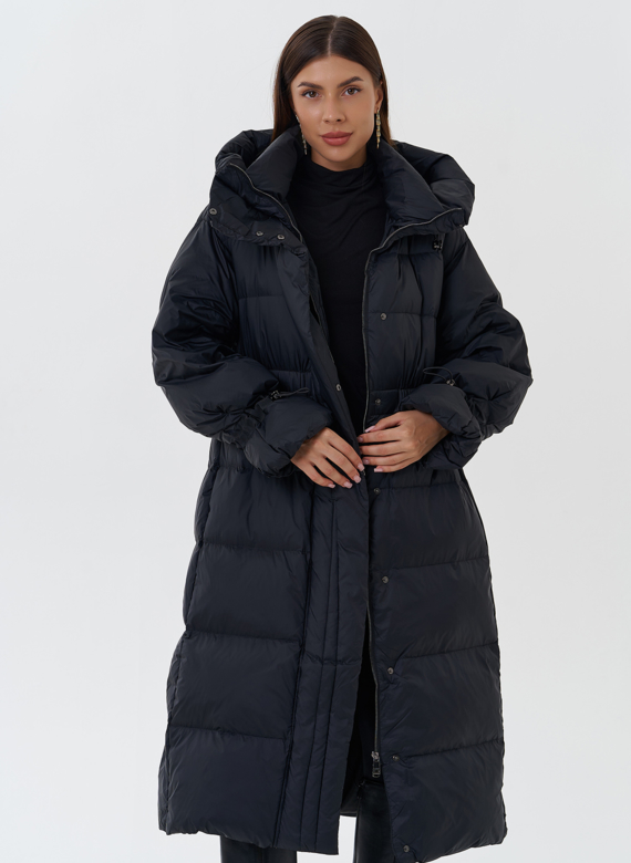 Женский пуховик с капюшоном