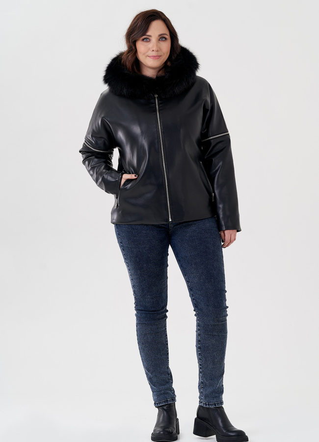 фото Женская куртка трансформер с капюшоном  модель № 80394