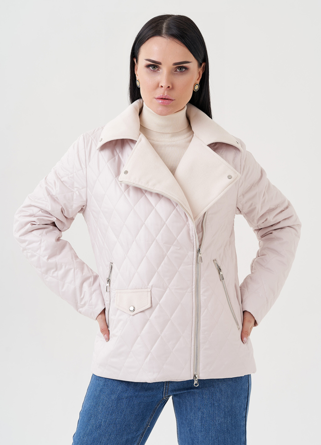 Куртка со съемным капюшоном в светло-бежевом цвете модель № 23915 универмаг малина