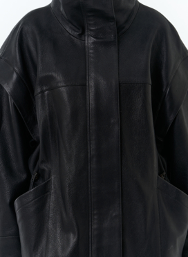 Женская куртка из натуральной кожи со съемными рукавами