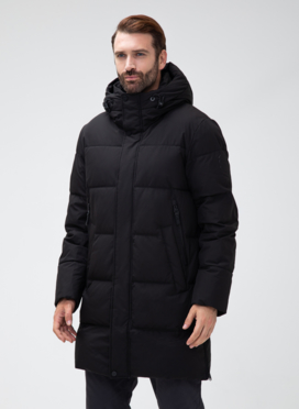 Мужской пуховик с капюшоном 