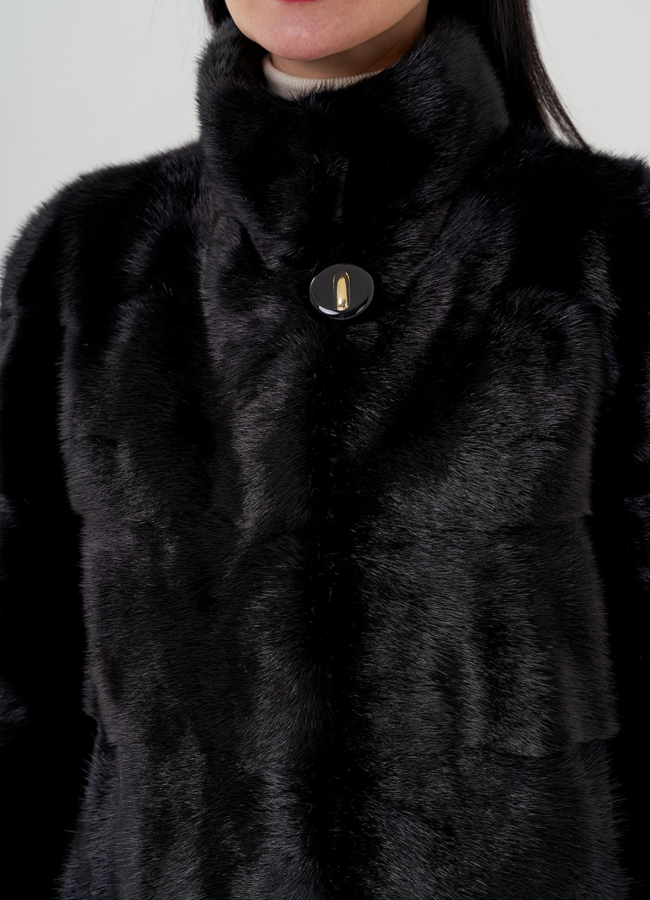 Норковая шуба модель № S-689 в рассрочку