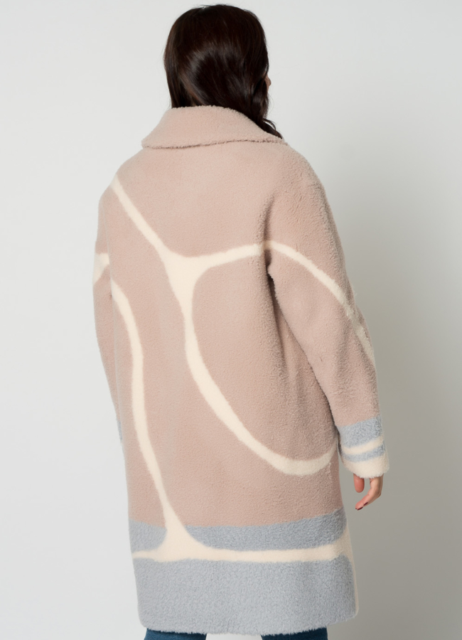 Полупальто из шерсти с английским воротником модель № 19257 в рассрочку