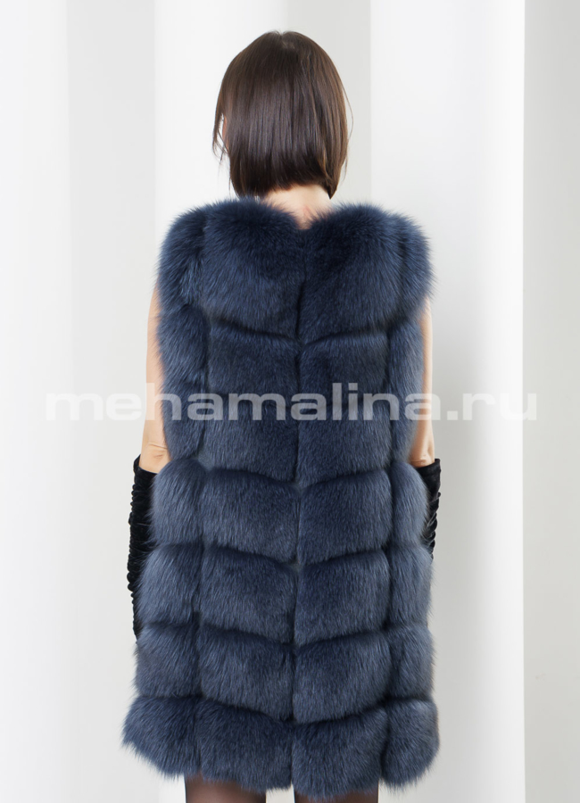 Жилет из песца модель № M-106 в кредит