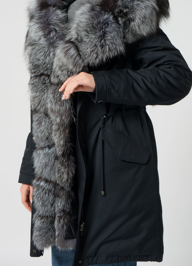 Женская парка  модель № 21803 универмаг малина