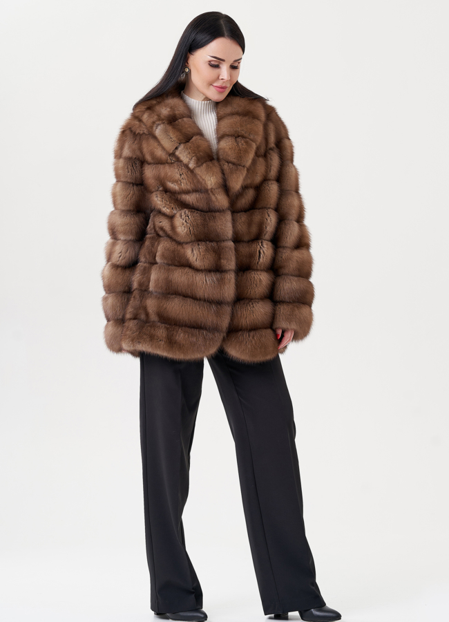 фото Шуба из куницы  модель № 24433