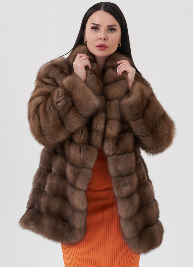 Шуба из куницы  модель № 80686 в рассрочку