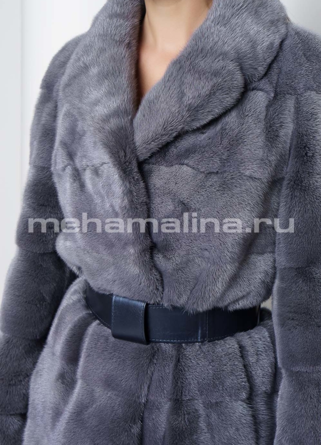 Норковая шуба модель № S-715 универмаг малина