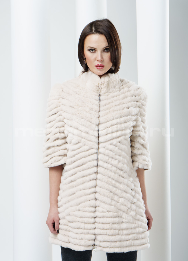 Жакет Rex удлиненный, цвет пудра модель № M-39 в кредит