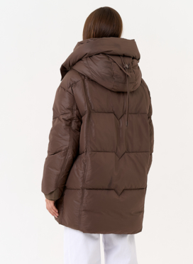Женский пуховик с капюшоном