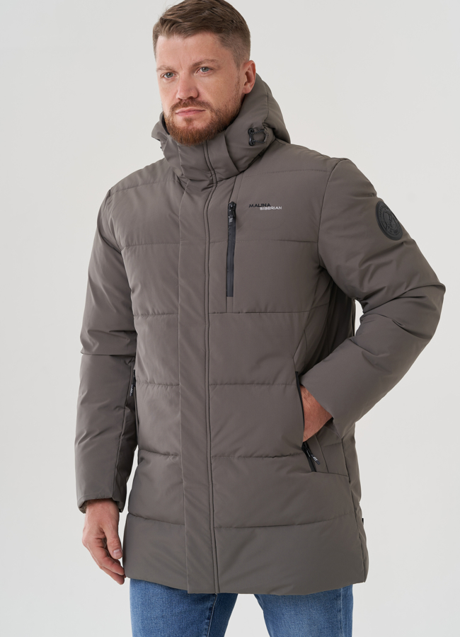 Пуховик мужской с капюшоном  модель № 82400, 82424 универмаг малина