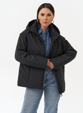 Женская утепленная куртка со съемными рукавами