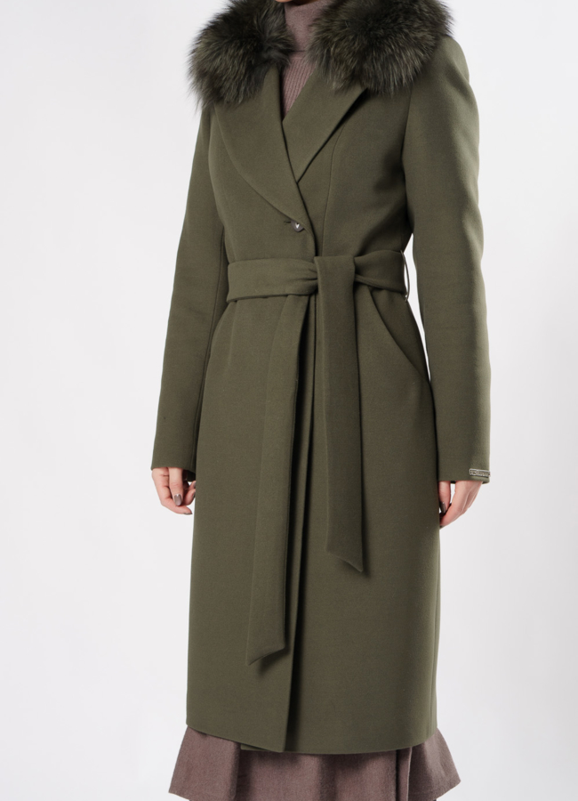 Английское пальто цвета хаки  модель № 19121 универмаг малина