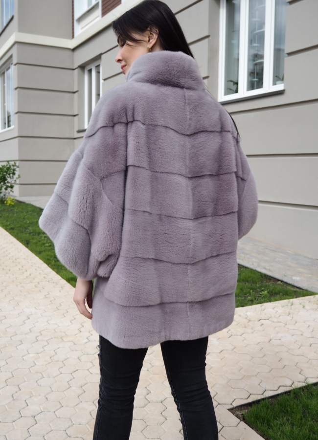 фото Женское пальто из скандинавской норки 