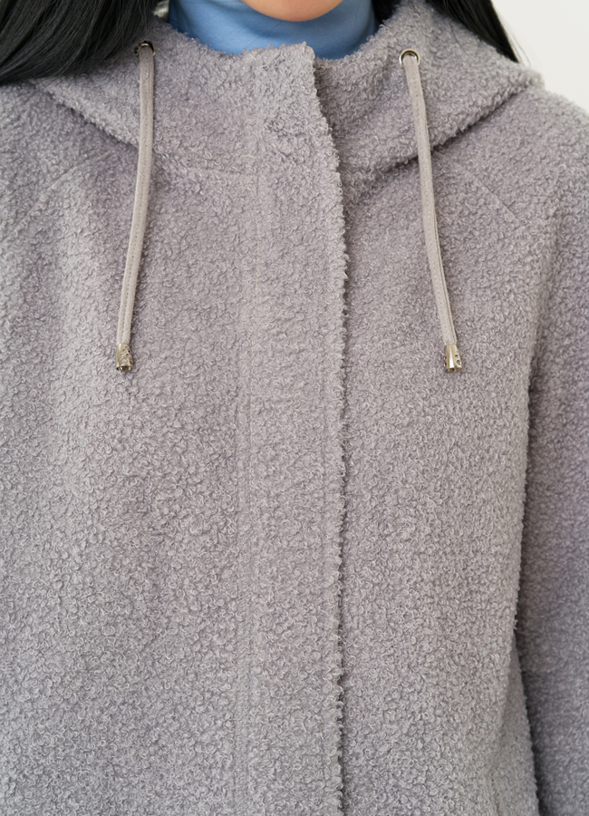 Женское двустороннее полупальто-парка с капюшоном модель № 22309 универмаг малина