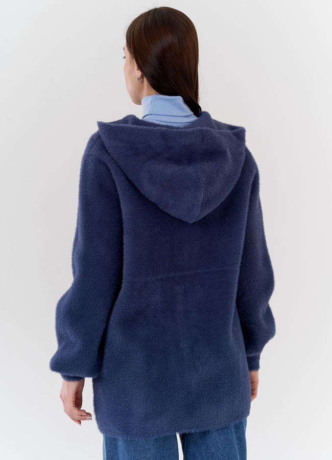 фото Женский кардиган с капюшоном  модель № 22514