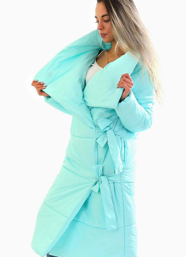 Двухсторонний пуховик модель № П-222 в кредит