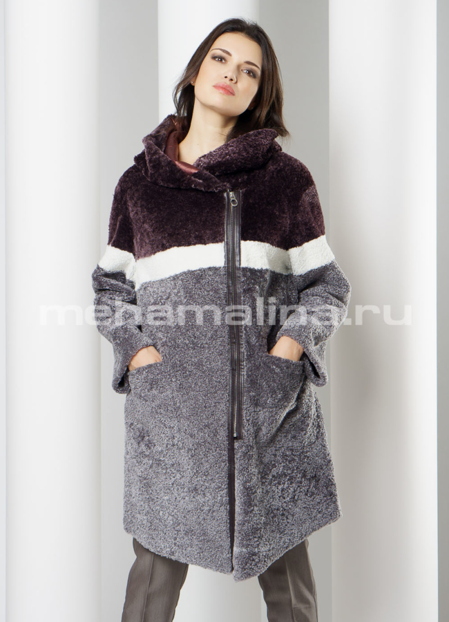 Дубленка Perre из астрагана модель № 7817В универмаг малина