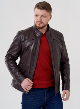 Мужская кожаная куртка 