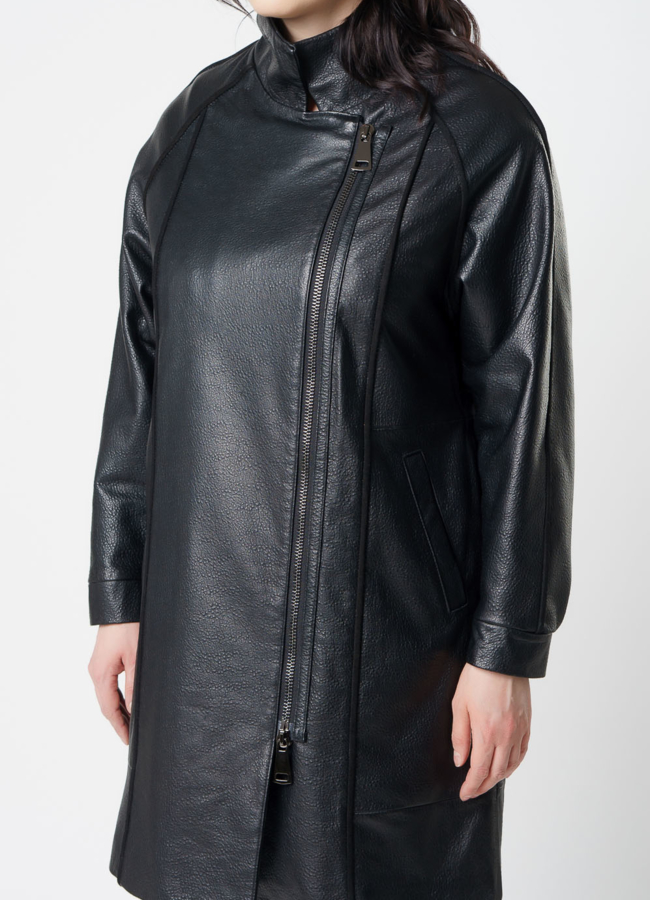 Плащ из натуральной кожи модель № 20545 универмаг малина