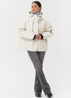 Двойная утепленная куртка с капюшоном