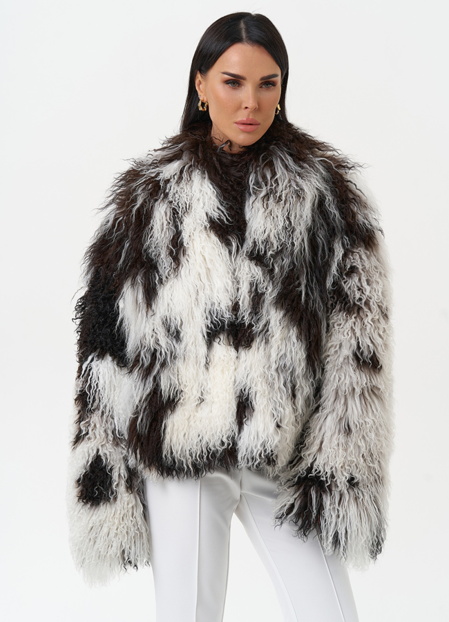 Женская шуба из меха ламы модель № 31038 универмаг малина Женская шуба из меха ламы модель № 31038 универмаг малина