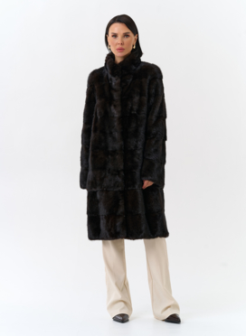 Шуба из меха норки