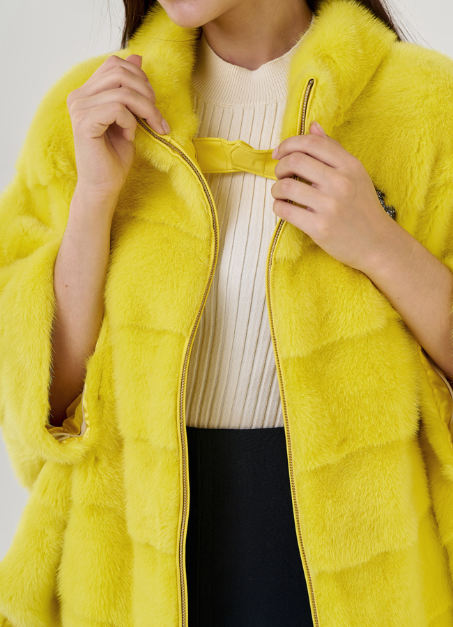 Курка из норки желтого цвета модель № 23112 универмаг малина Курка из норки желтого цвета модель № 23112 универмаг малина